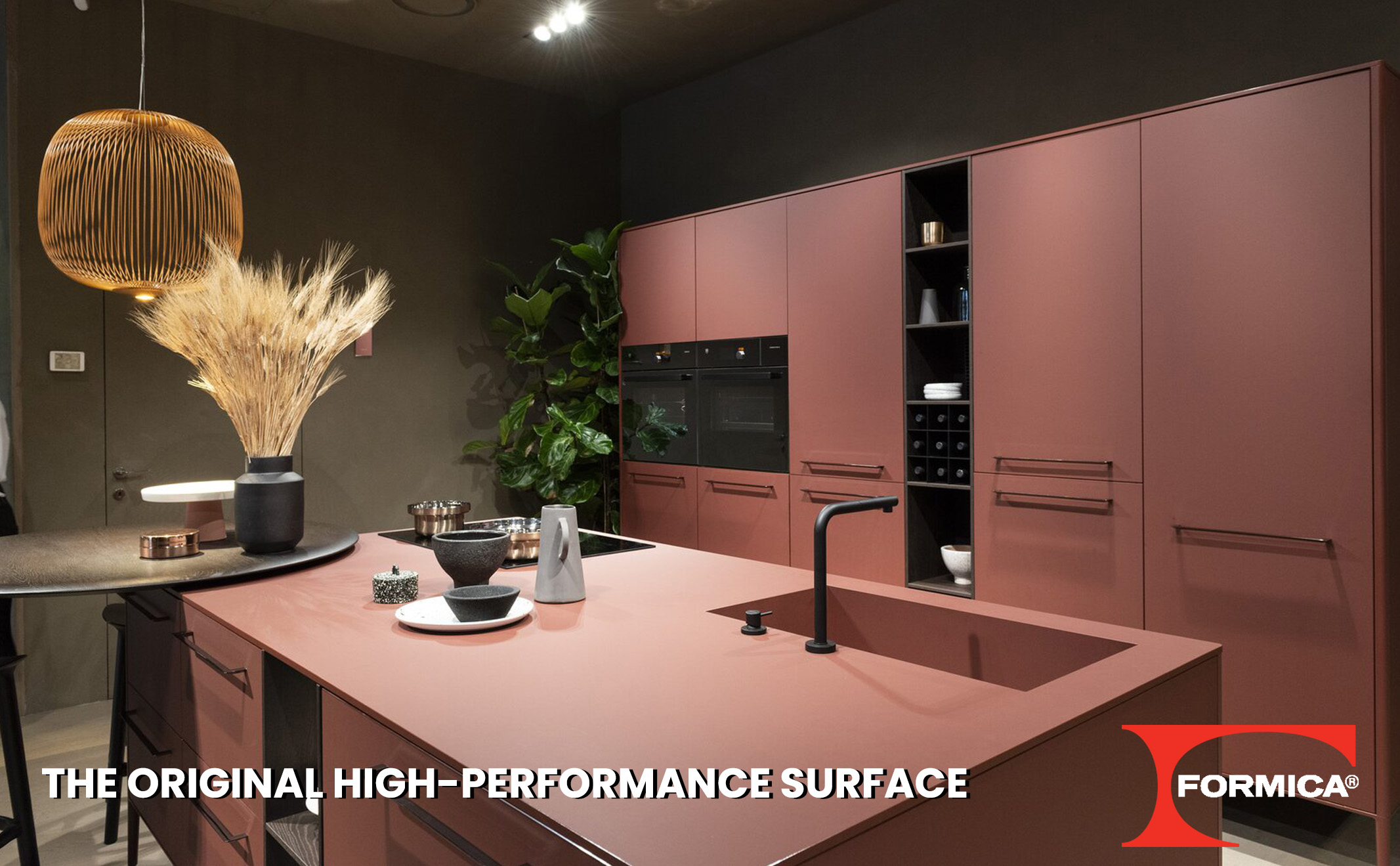 Iconic laminate surface.