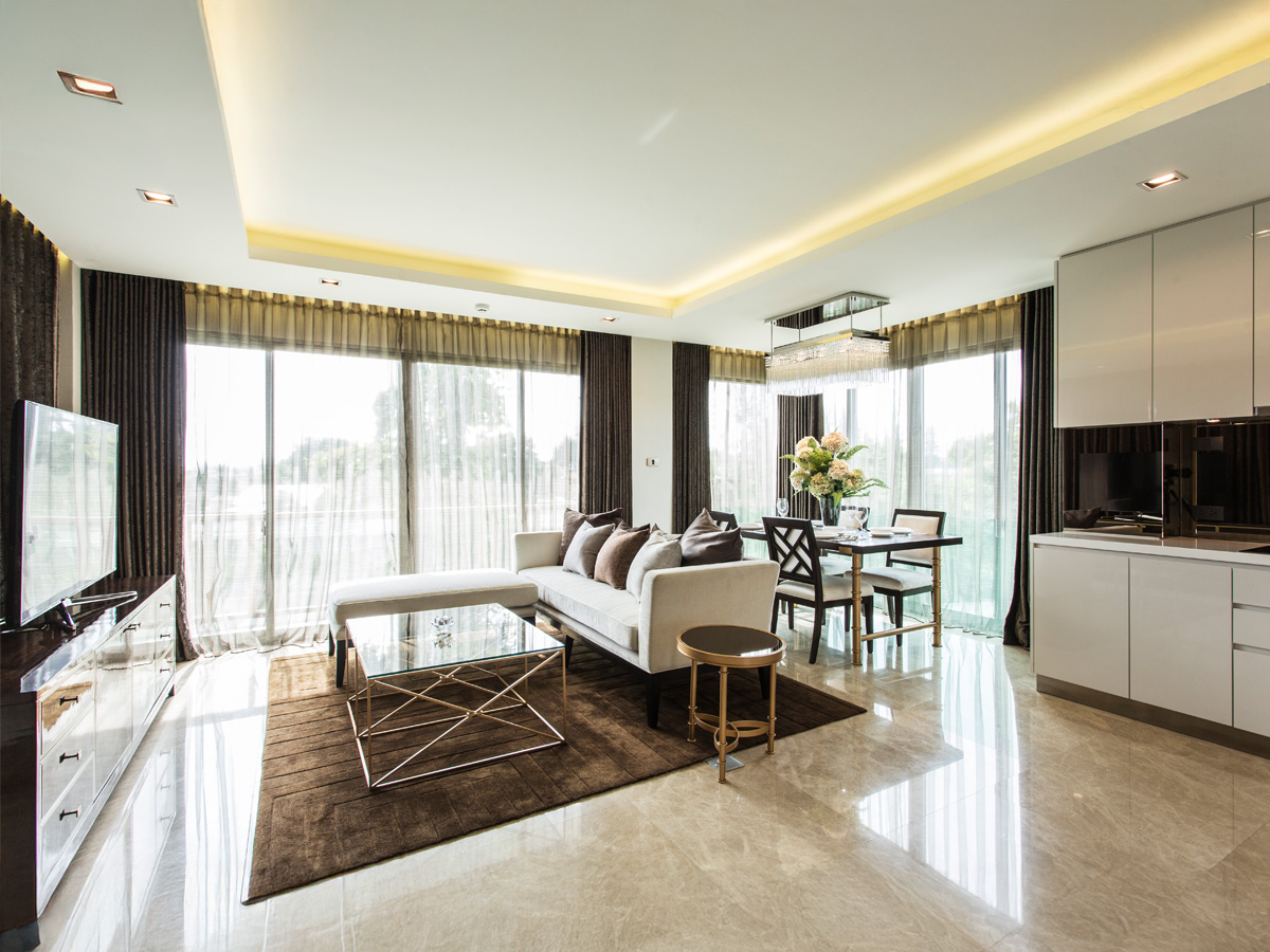 Luxury living room with a modern design